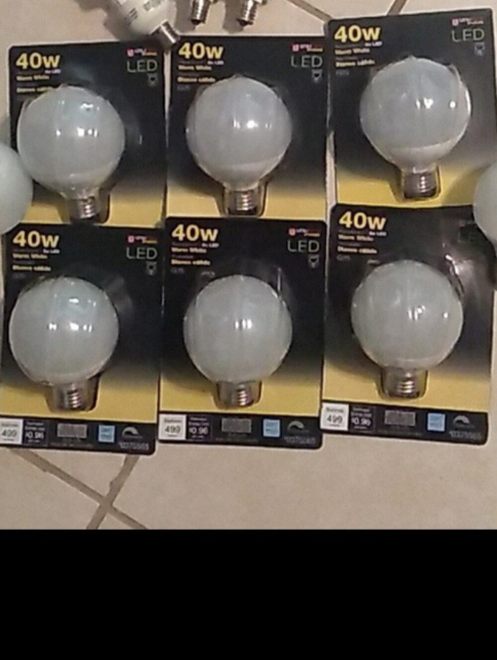 LED Light Bulbs 40W (Set of 6)